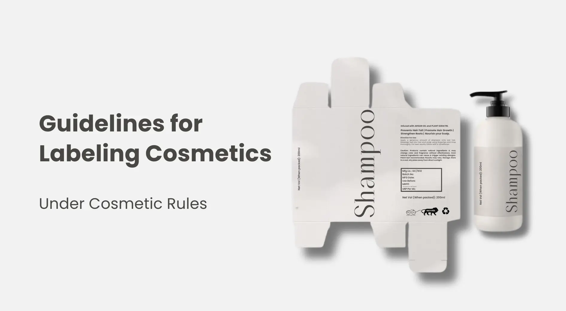 Guidelines for Labeling Cosmetics under Cosmetic Rules